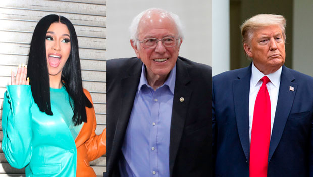 Cardi B, Bernie Sanders, Donald Trump