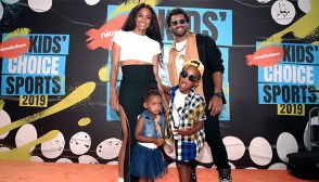 Ciara & Russell Willams on the red carpet with their kids