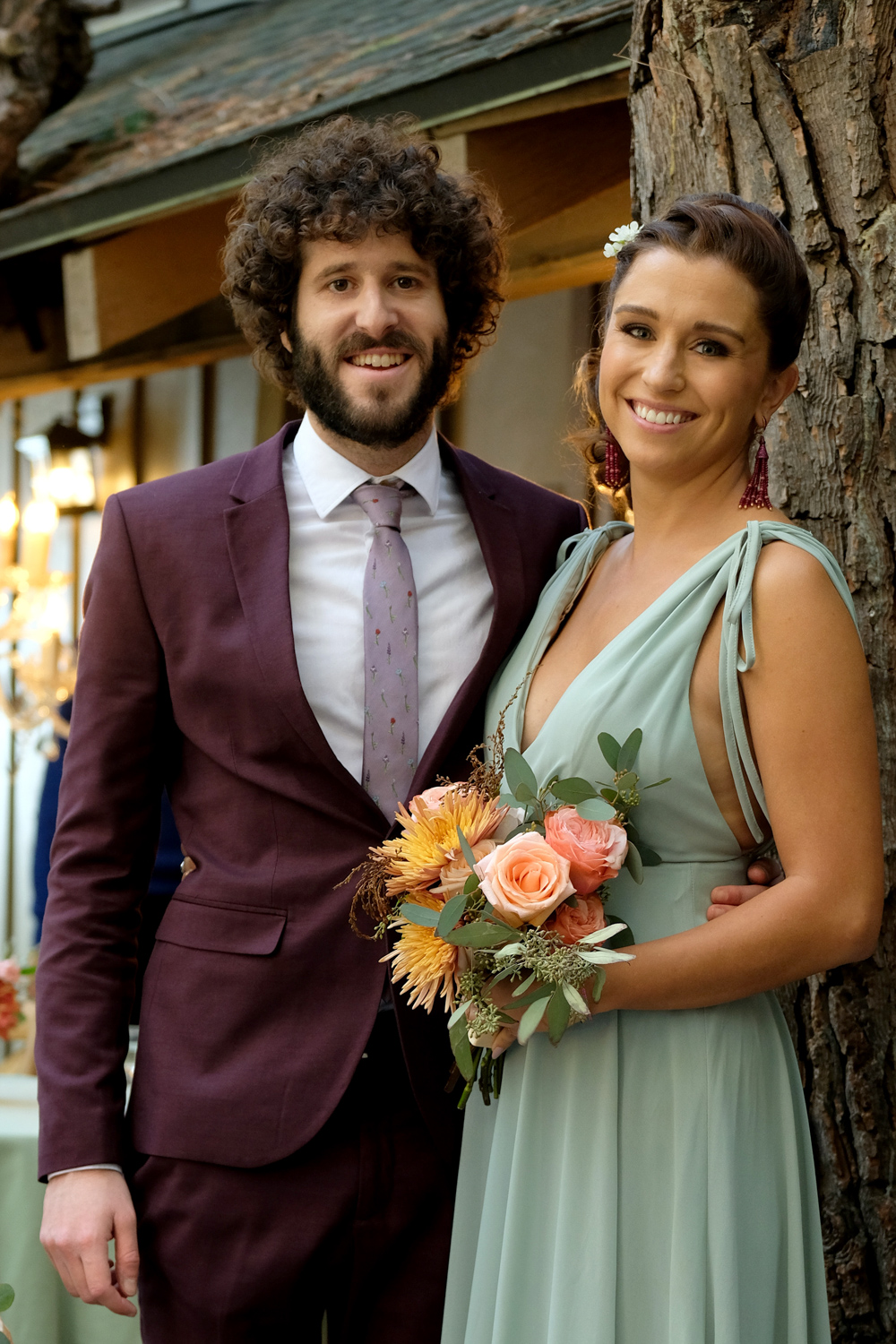 DAVE "Ally's Toast” Episode 9 (Airs Wednesday, April 22) -- Pictured: (l-r) Dave Burd as Dave, Taylor Misiak as Ally. CR: Ray Mickshaw/FX