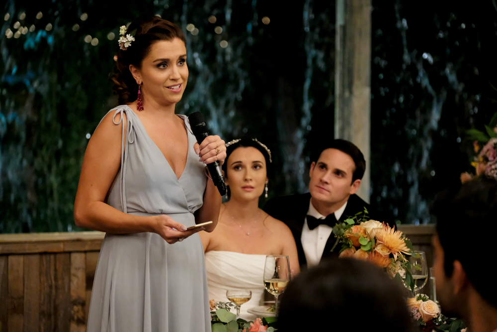 DAVE "Ally's Toast” Episode 9 (Airs Wednesday, April 22) -- Pictured: (l-r) Taylor MIsiak as Ally, Lilah Richcreek as Julie, Zach Sheerer as Nick. CR: Ray Mickshaw/FX