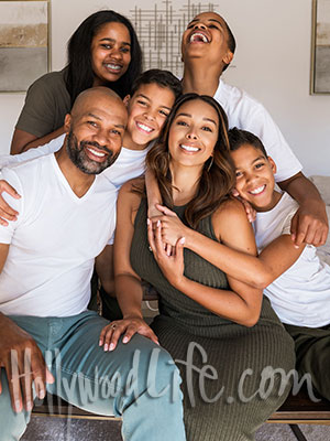 Derek Fisher Gloria Govan at home quarantine binge