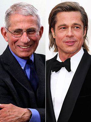 dr. fauci, brad pitt
