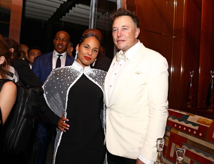 Elon Musk & Alicia Keys In 2021