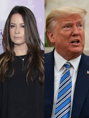 Holly Marie Combs and Donald Trump