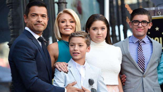 Kelly Ripa & family on the red carpet