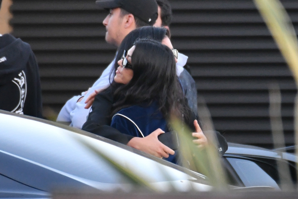 *EXCLUSIVE* Scott Disick and Kourtney Kardashian have lunch with friends at Nobu