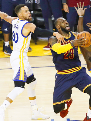 Steph Curry and LeBron James