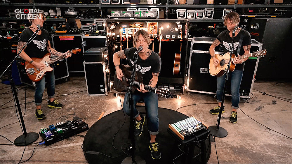 UNSPECIFIED LOCATION - APRIL 18: In this screengrab, Keith Urban performs during "One World: Together At Home" presented by Global Citizen on April, 18, 2020. The global broadcast and digital special was held to support frontline healthcare workers and the COVID-19 Solidarity Response Fund for the World Health Organization, powered by the UN Foundation. (Photo by Getty Images/Getty Images for Global Citizen )