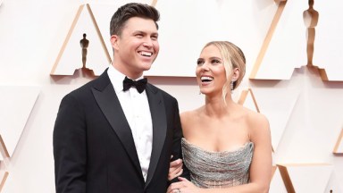 scarlett johansson, colin jost