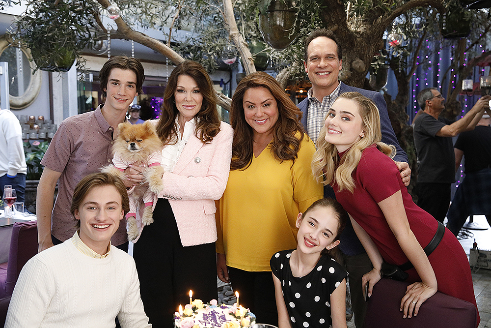 AMERICAN HOUSEWIFE - "Vacation!" - After Anna-Kat's big win with The Wildflower Girls, the Ottos head to California for an all-expenses paid family vacation. But when her birthday coincides with their trip, Katie is determined to have a relaxing kid-free day, one where she and Greg are free to do whatever they want. Meanwhile, Taylor loses all her money on Hollywood Boulevard and Anna-Kat is forced into busking to get them out of trouble; and after crashing their trip, Cooper (Logan Pepper) surprises Katie by making her birthday wish come true on all-new "American Housewife," WEDNESDAY, MAY 6 (9:00-9:30 p.m. EDT), on ABC. (ABC/Raymond Liu)LOGAN PEPPER, DANIEL DIMAGGIO, LISA VANDERPUMP, KATY MIXON, JULIA BUTTERS, DIEDRICH BADER, MEG DONNELLY