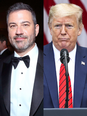 Jimmy Kimmel and Donald Trump