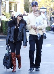 Kourtney Kardashian, Scott Disick, Mason
Kourtney Kardashian and family out and about at The Commons Mall in Calabasas, California, America - 27 Nov 2010