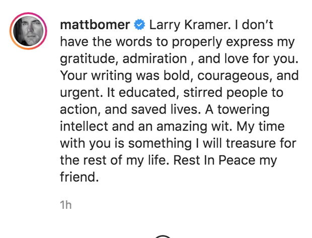 Matt Bomer Instagram