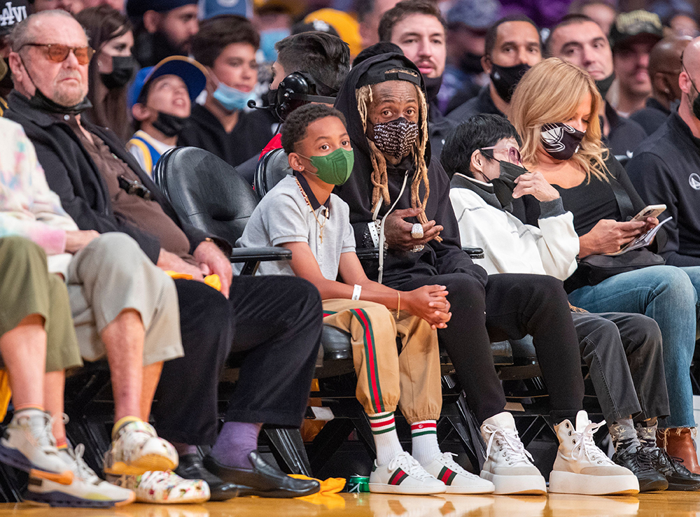 Celebrities attend Los Angeles Lakers v Golden State Warriors, Staples Center, Los Angeles, California, USA - 19 Oct 2021