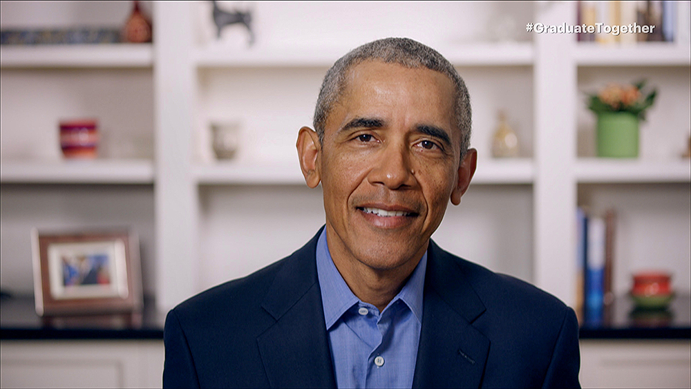 UNSPECIFIED - MAY 16: In this screengrab, Former President Barack Obama speaks during Graduate Together: America Honors the High School Class of 2020 on May 16, 2020 in UNSPECIFIED, United States. (Photo by Getty Images/Getty Images for EIF & XQ)