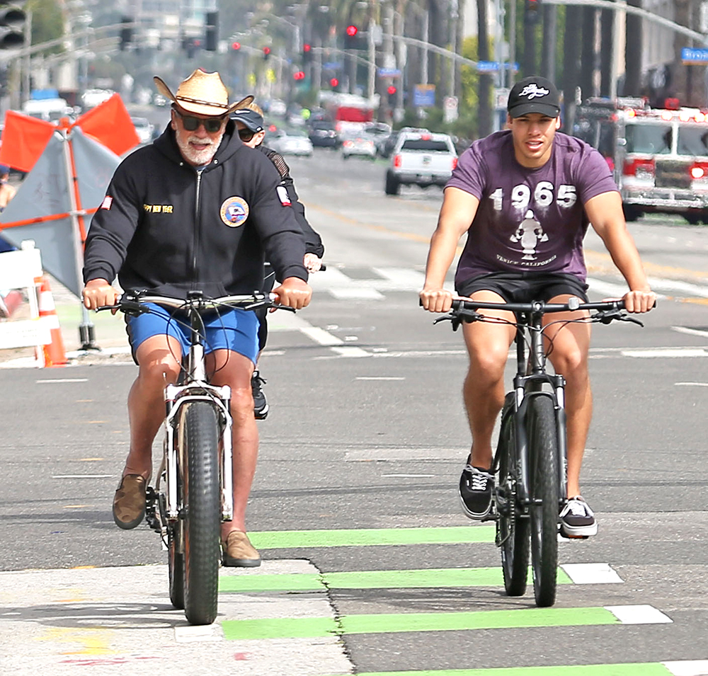 Arnold Schwarzenegger out and about, Los Angeles, USA - 19 Jul 2020