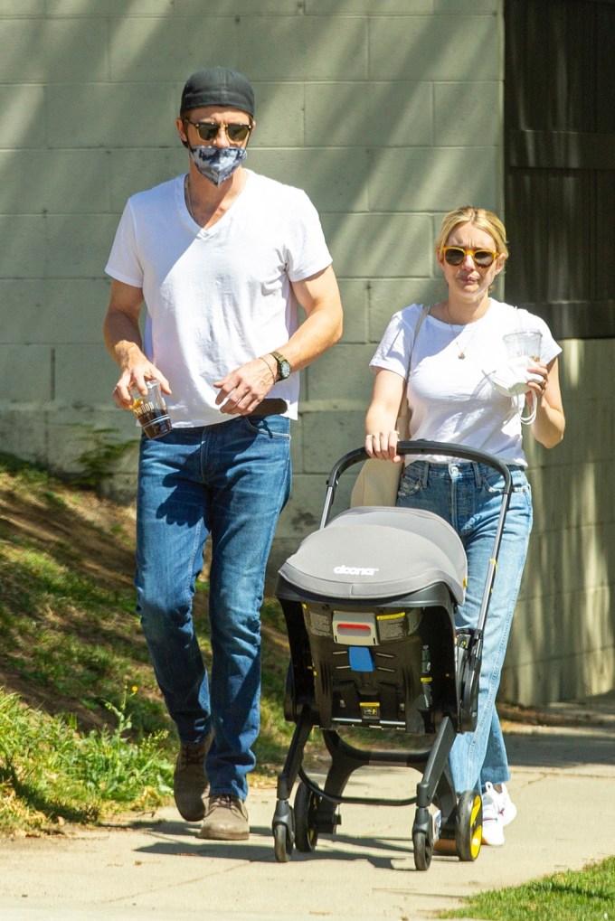 Emma Roberts & Garrett Hedlund Out With Son Rhodes