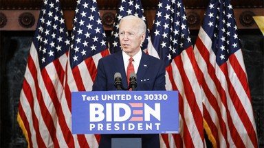 Joe Biden at a campaign rally