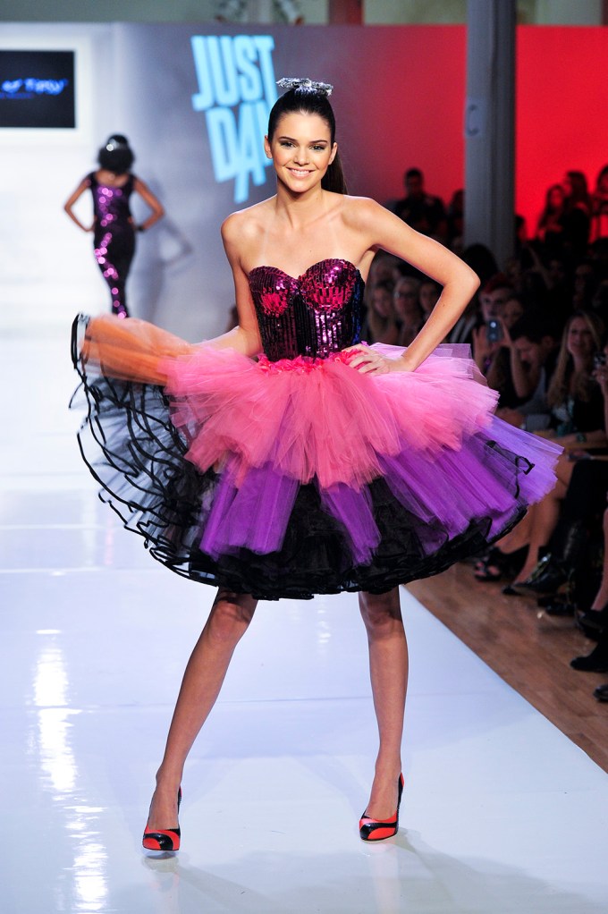 Kendall Jenner Walks the Runway in 2012