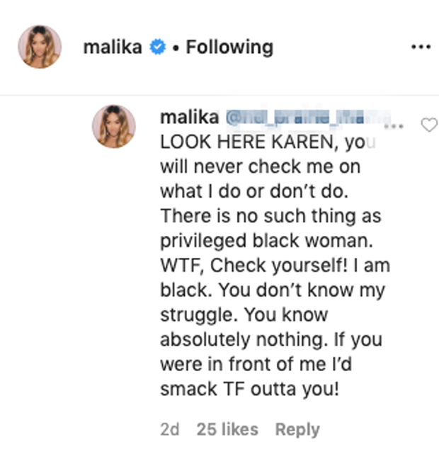 Malika Haqq Instagram