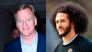 Roger Goodell and Colin Kaepernick