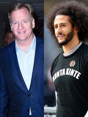 Roger Goodell and Colin Kaepernick