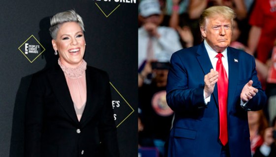 Pink, Donald Trump