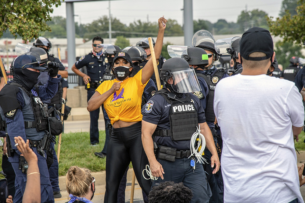 Porsha Williams protesting