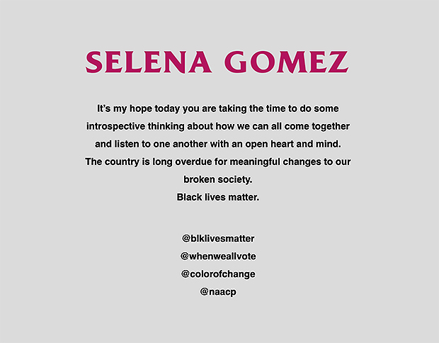 Selena Gomez website