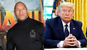 dwayne jonson, donald trump
