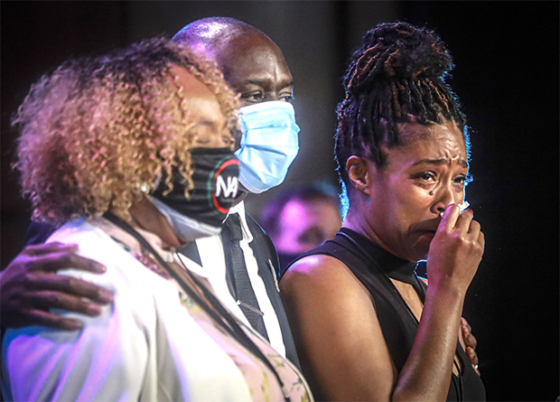 Tiffany Haddish at George Floyd’s memorial 