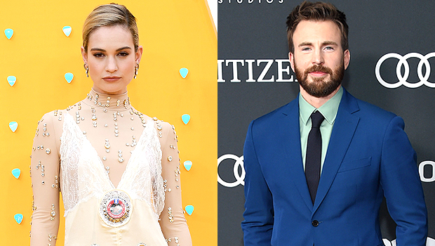 Chris Evans & Lily James 