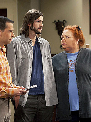 jon cryer, ashton kutcher, conchata ferrell