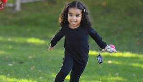 EXCLUSIVE: Blac Chyna takes her daughter Dream Kardashian to support her little brother King at his soccer game in Woodland Hills with Rapper Sage the Gemini. Blac was seen arriving and spending time with a mystery man as she stood on the sidelines with the other parents. Dream Kardashian was seen having a great time running around and at one point she had a phone on her hand and she typed 911 on the calculator key pad. **SPECIAL INSTRUCTIONS*** Please pixelate children's faces before publication.**. 06 Oct 2019 Pictured: Blac Chyna, Dream Kardashian, King Stevenson. Photo credit: Marksman / MEGA TheMegaAgency.com +1 888 505 6342 (Mega Agency TagID: MEGA522163_027.jpg) [Photo via Mega Agency]