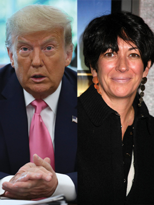 Donald Trump and Ghislaine Maxwell