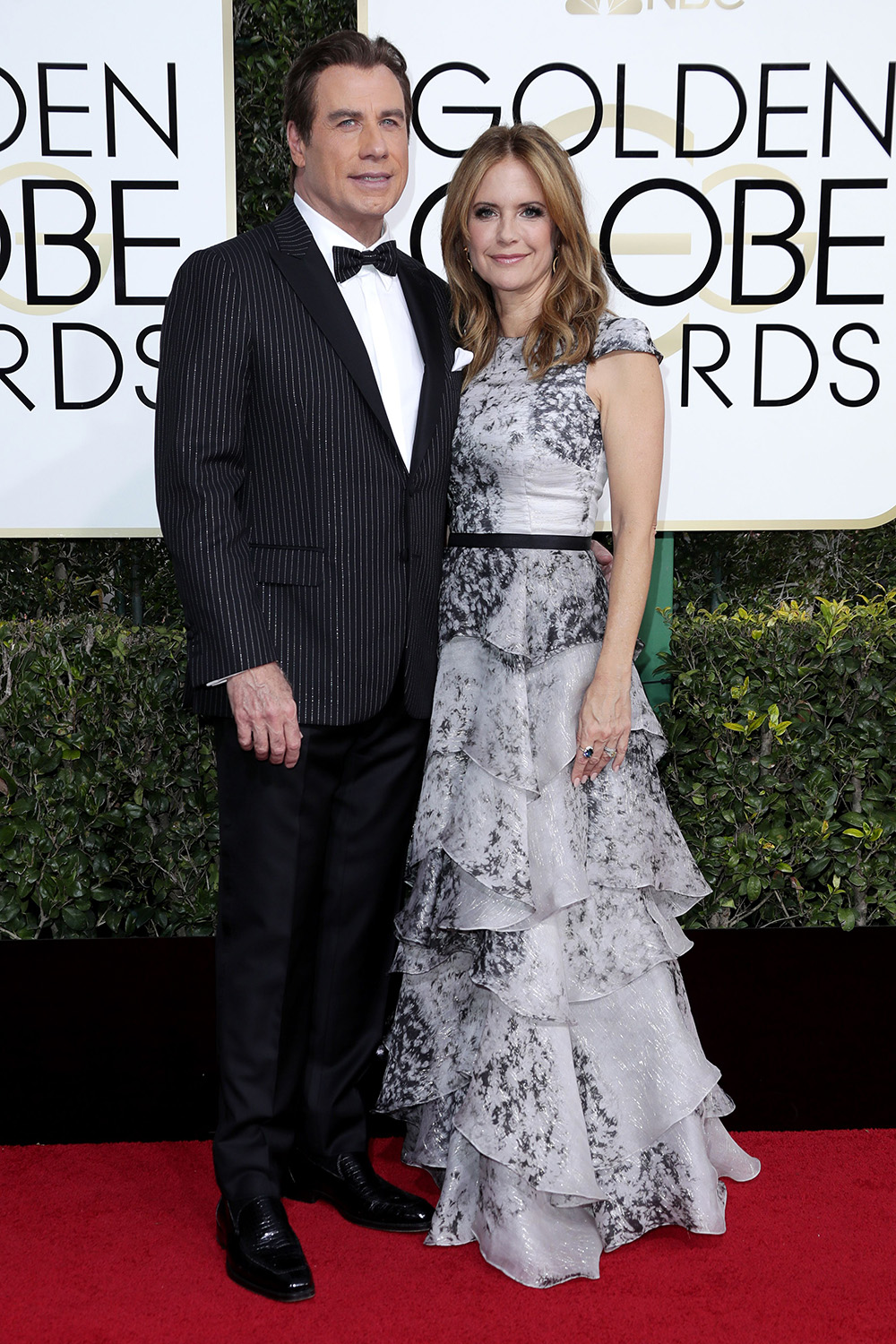 kelly preston john travolta  74th Annual Golden Globe Awards