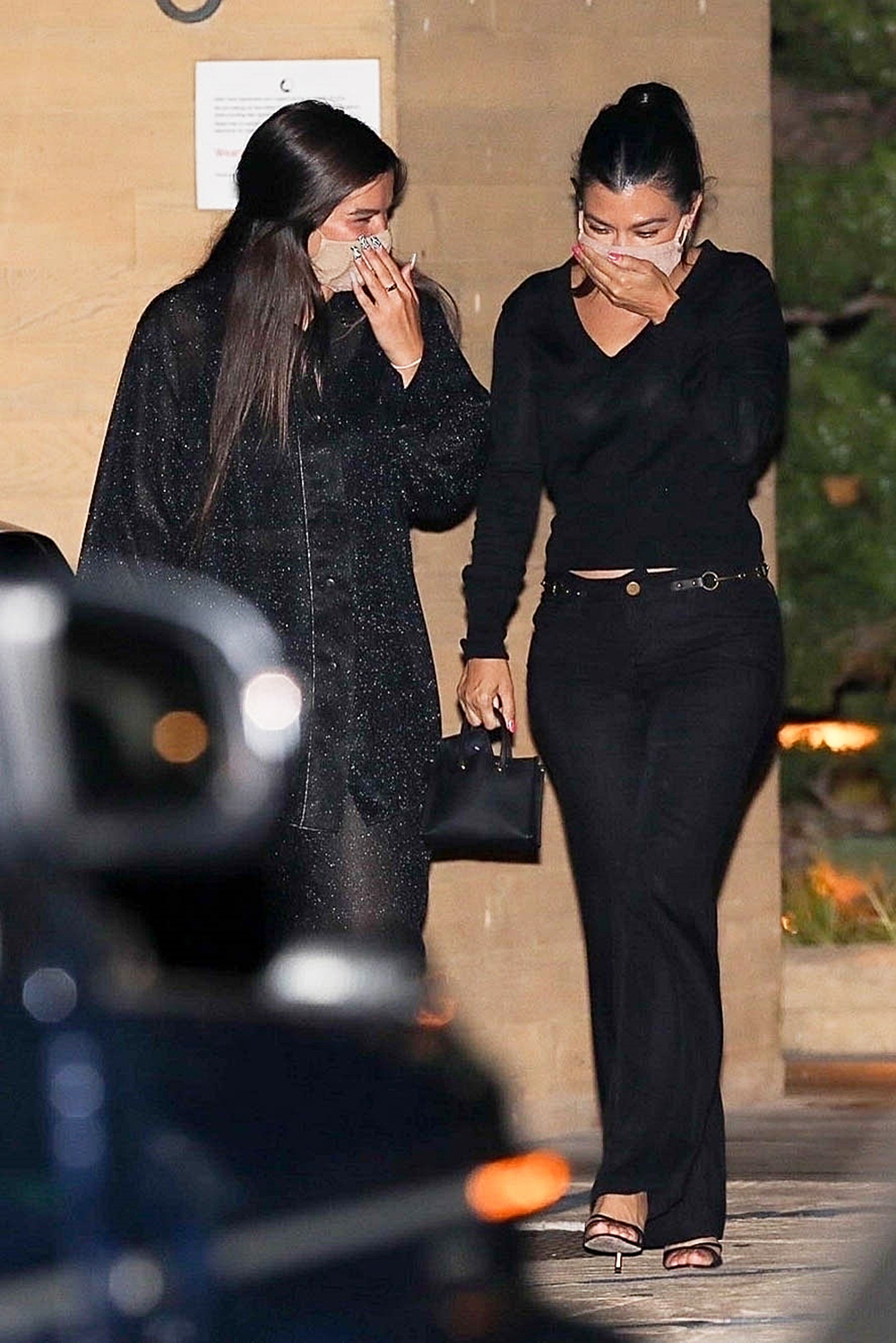 Malibu, CA  - Kourtney Kardashian, Addison Rae and guest spotted leaving Dinner at Nobu restaurant in Malibu. Both donned an all black ensemble. They took safety precautions by wearing skin Kardashian Skim face masks. Kourtney was in good spirits as she is seen laughing with a bunch of friends outside the restaurant.

**SHOT ON  07/17/2020**

Pictured: Kourtney Kardashian, Addison Rae

BACKGRID USA 17 JULY 2020 

BYLINE MUST READ: 42 / BACKGRID

USA: +1 310 798 9111 / usasales@backgrid.com

UK: +44 208 344 2007 / uksales@backgrid.com

*UK Clients - Pictures Containing Children
Please Pixelate Face Prior To Publication*