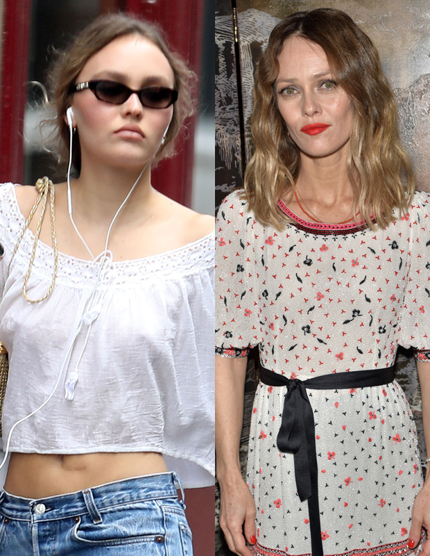 Lily-Rose Depp and Vanessa Paradis