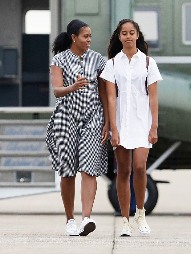 Michelle & Malia Obama.