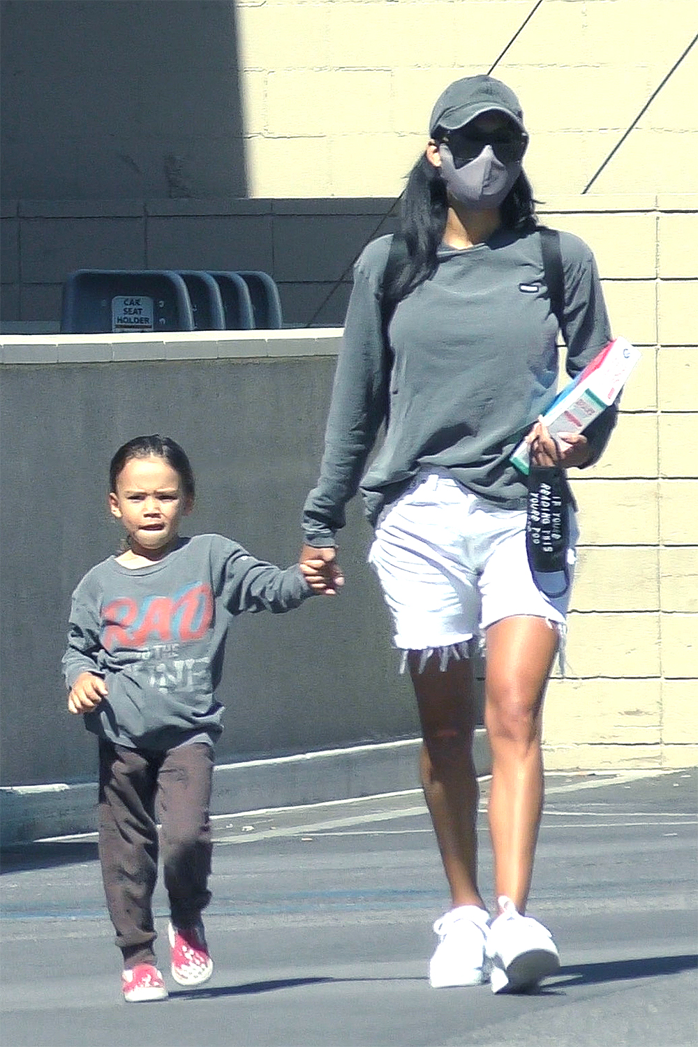 *EXCLUSIVE* Naya Rivera is seen with son Josey on July 3rd at Albertson's. Glee actress has gone missing at a lake in California