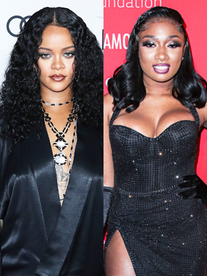 Rihanna and Megan Thee Stallion