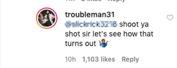 T.I. Instagram Comment