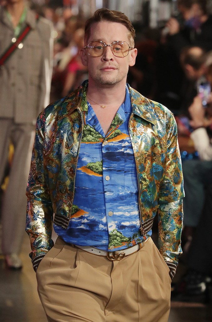 Macaulay Culkin Walks The Gucci Love Parade Show