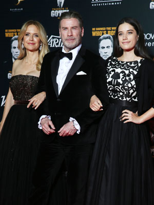 Kelly Preston, John Travolta, Ella Travolta