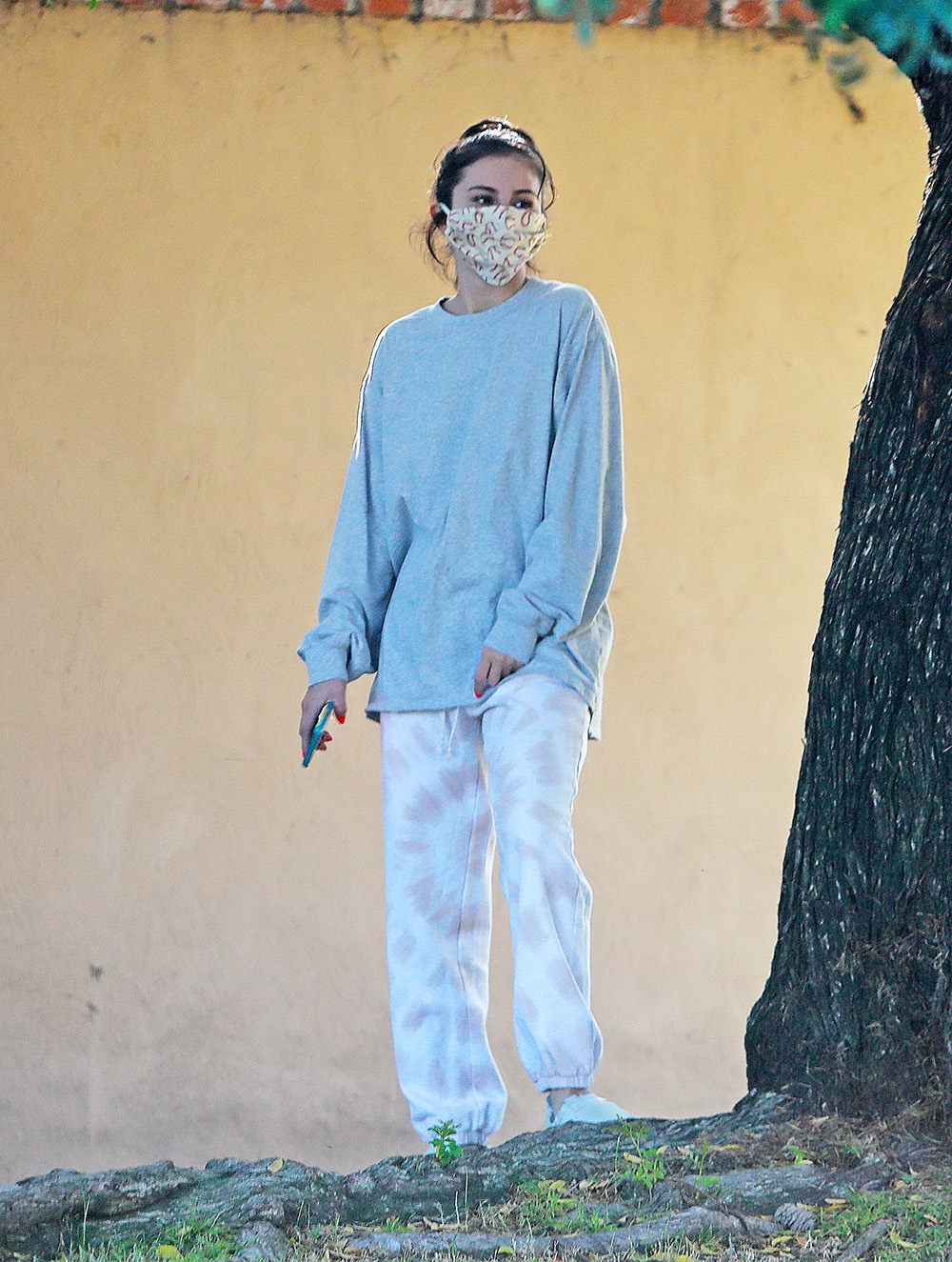 *EXCLUSIVE* Selena Gomez goes out for a short walk with a friend