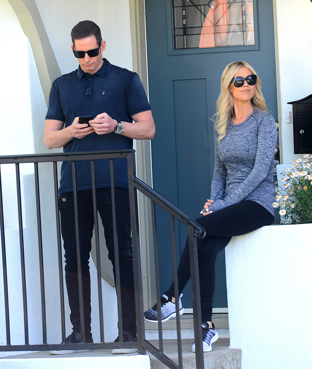 Christina El Moussa Tarek El Moussa Film a Scene Together in Anaheim For Flip or Flop