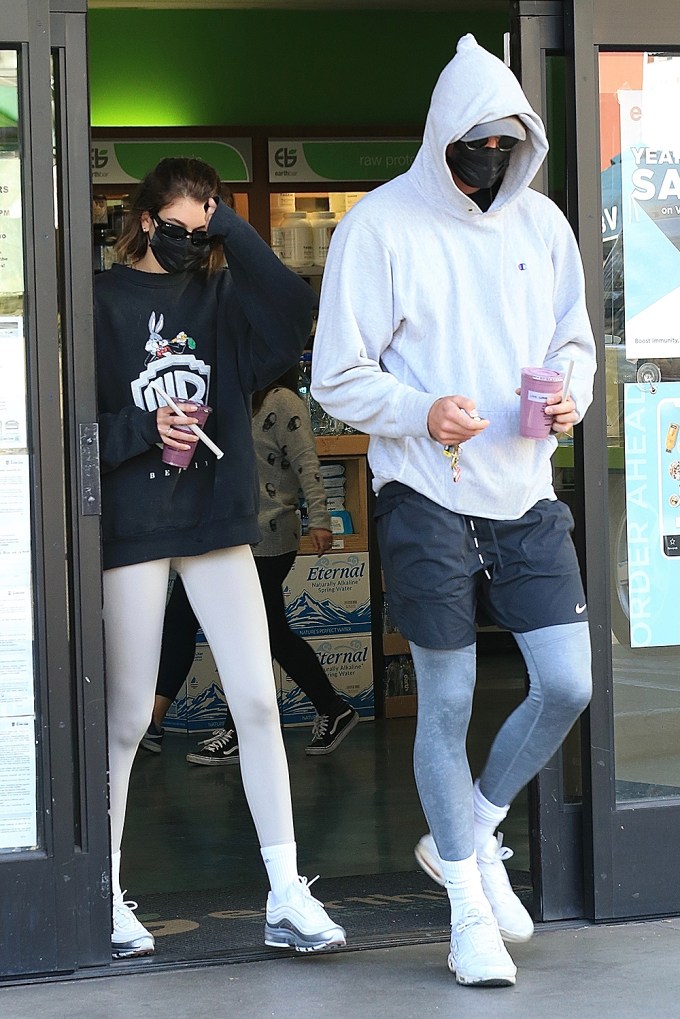 Kaia Gerber and Jacob Elordi grab smoothies together