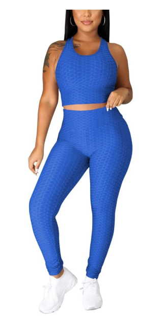 blue workout set