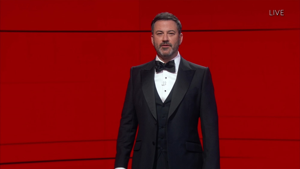 Jimmy Kimmel presents the Emmy for Outstanding Lead Actor in a Comedy Series during the 72nd Emmy Awards telecast on Sunday, Sept. 20, 2020 at 8:00 PM EDT/5:00 PM PDT on ABC. (Invision for the Television Academy/AP)