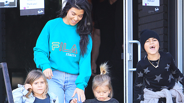 Kourtney Kardashian, Penelope Disick, Reign Disick, Mason Disick